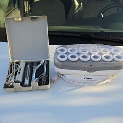 Electric Hair Care Set with Rollers