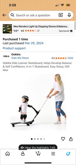 Ookkie Kids Learner Skateboard