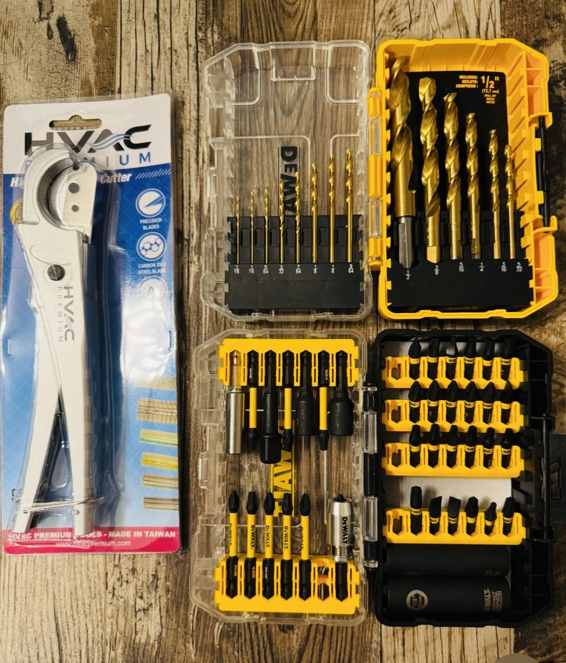 FlexTorq 1/4-in x Impact Driver Bit Set 40 Pcs, Drill Bit Set 14 Pcs And Tube Cutters