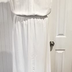 Dress long white dress Size M