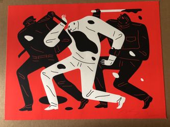Cleon Peterson The Disappeared RED Limited Edition Print (1/100)