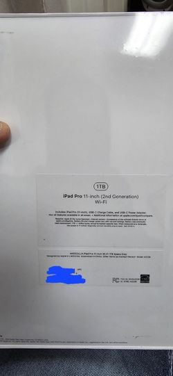 Apple Ipad Pro 11" 1Tb WiFi Space Gray Brand New Sealed In Box