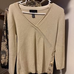 Gold Sweater Top