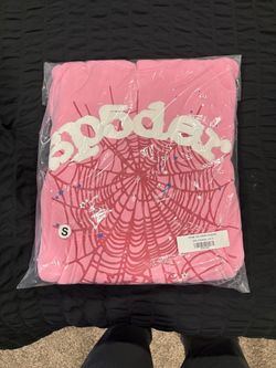 Sp5der Pink OG Web Hoodie