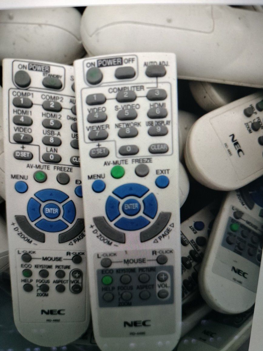 RemoteS ControlS For NEC PROJECTORS MODEL  4 Different Model Available 