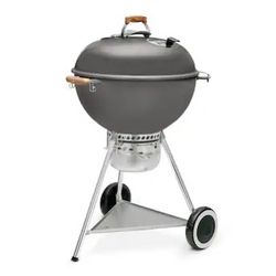 Weber 70th Anniversary Kettle 22-in W Hollywood Gray Kettle Charcoal Grill