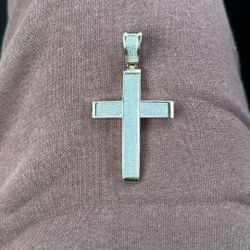 14KG Plated Diamond Cross