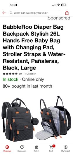 Diaper bag/BabbleRoo backpack
