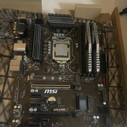 MSI Motherboard, CPU And RAM