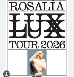 2 boletos para el concierto LUX de Rosalía en San Diego California