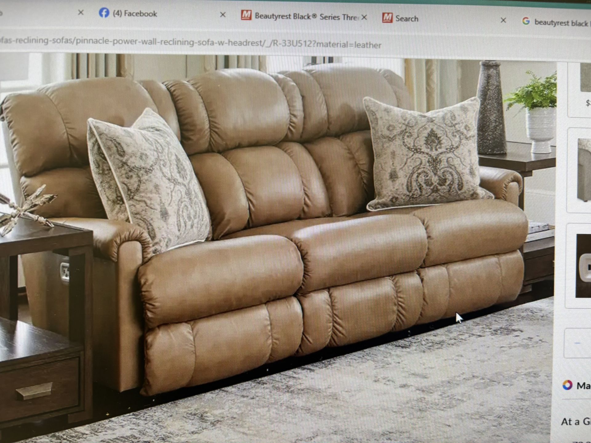 Brand New Lazy Boy Power Reclining Sofa 