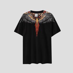 Marcelo Burlon County Of Milan Black Eagle Wings Crew Neck Tee