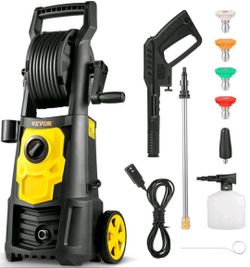 New in a box, Electric High Pressure Washer, 1.65 GPM With 30 Ft Hose & Reel5 Quick Nozzles Foam, Heavy Duty Carwash Equipment,  Power Washer.