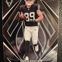 Brock Bowers 2024 Panini Phoenix Football #165 ROOKIE CARD! RAIDERS! 