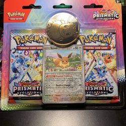 Prismatic Evolutions Double Pack + Eevee Promo & Coin