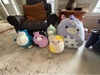 Squishmallows assortment and Pokémon