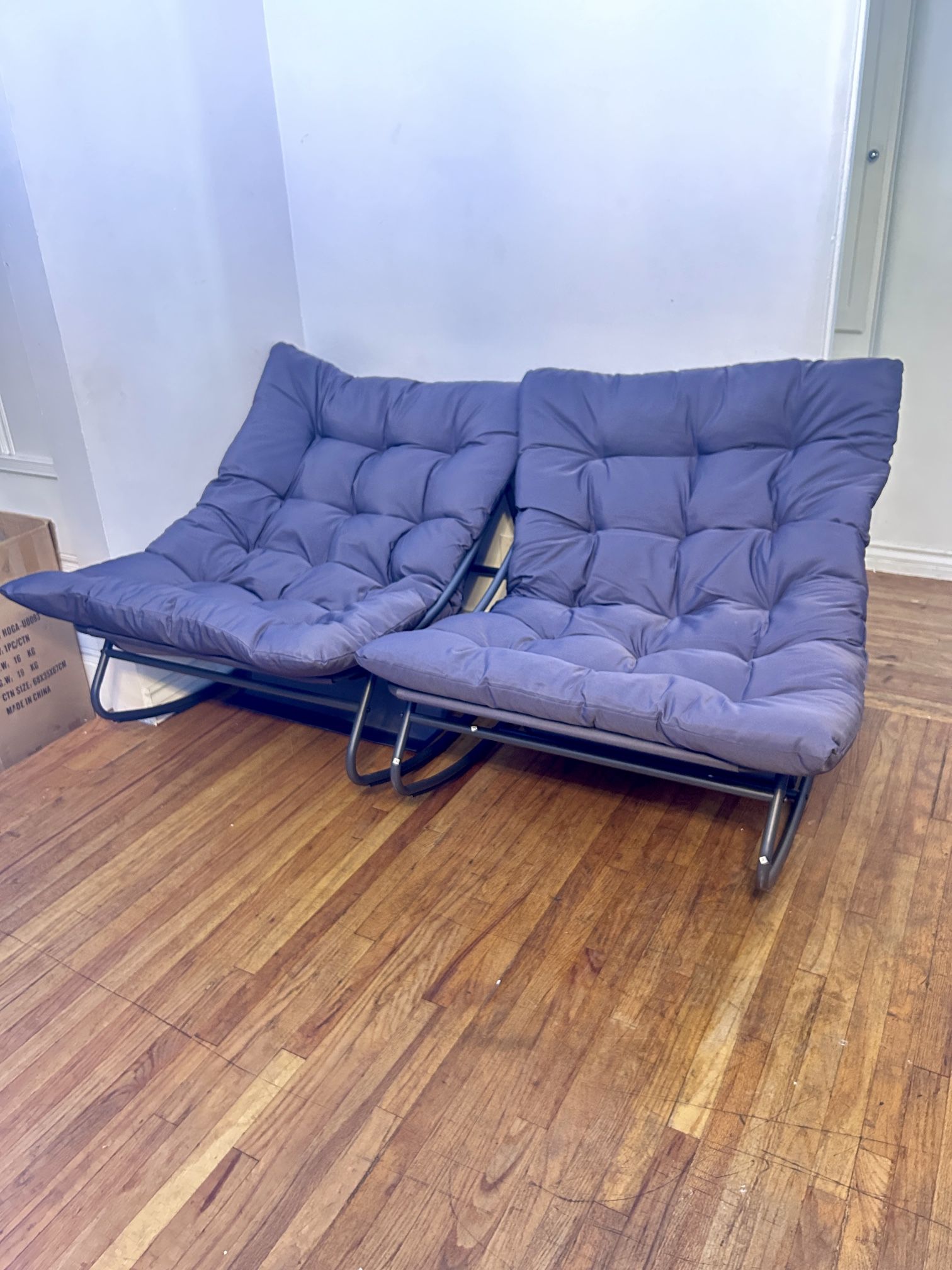 Like New Set Of 2 Patio Rocking Chairs