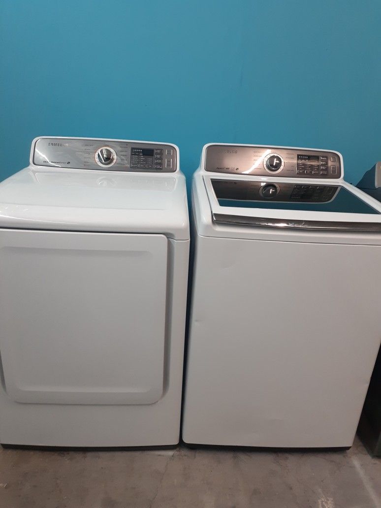 Samsung Washer and Dryer Set XL Capacity. 30 Days Full Warranty 