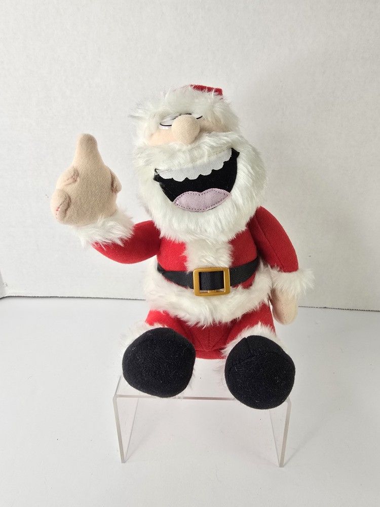 Tekky Toys 8" Pull My Finger Santa Plush 2002 Electronic Talking Farting NWT