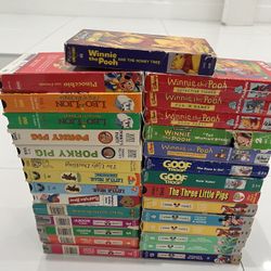 Lot of 29 VHS Cassettes