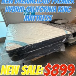 NEW DREAMCLOUD PREMIER HYBRID CALIFORNIA KING MATTRESS 