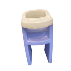 Vintage Little Tikes High Chair, Purple White, 24 Inches, For Dolls, Child Size