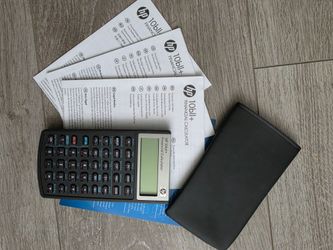HP 10b11 Financial Calculator with cover abd instructions