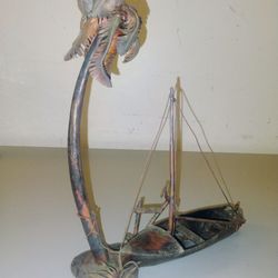 1970s Handmade Copper Sculpture 