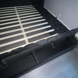 Black Queen Storage Bed 