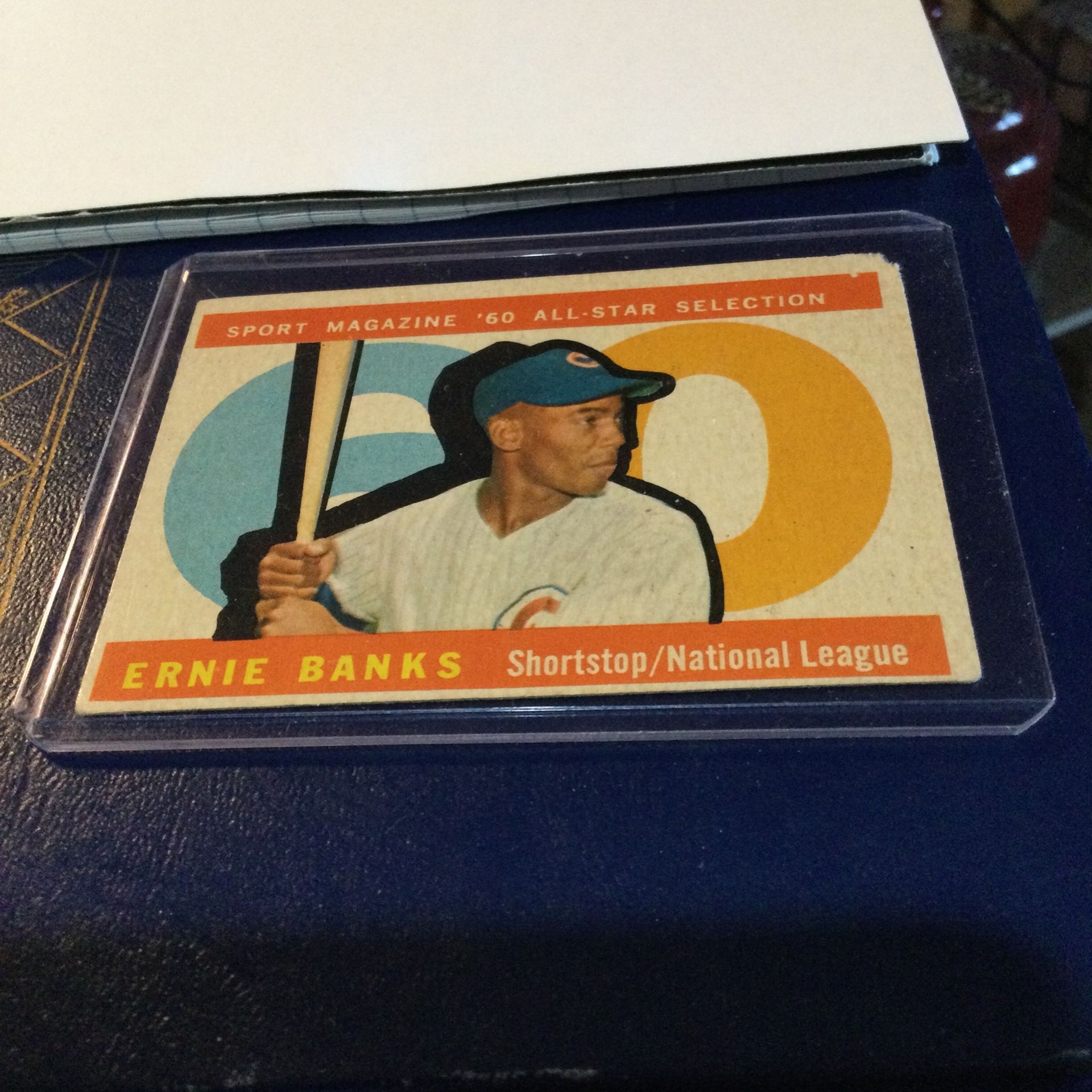 ERNIE BANKS …….. THE REAL DEAL. CARD NUMBER 560, FROM 1960