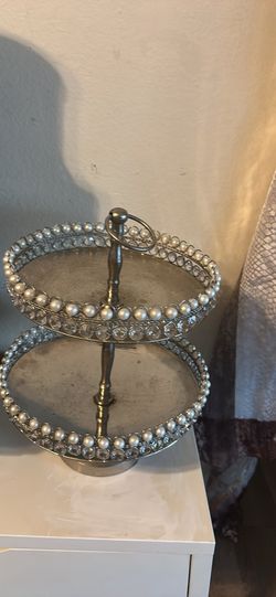 Tray for fruit silver plated