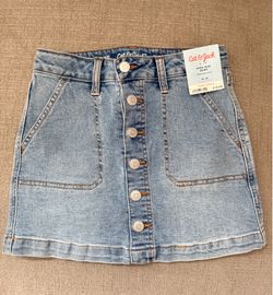 Brand New Girls Jean Skirt Size M (8)