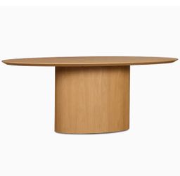 Light Tone 78" Oval Table