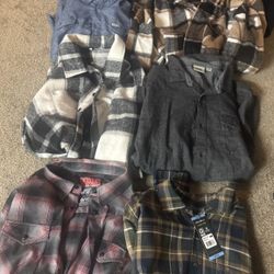 Dixon Flannel  Quiksilver Vans Xl Shirts 