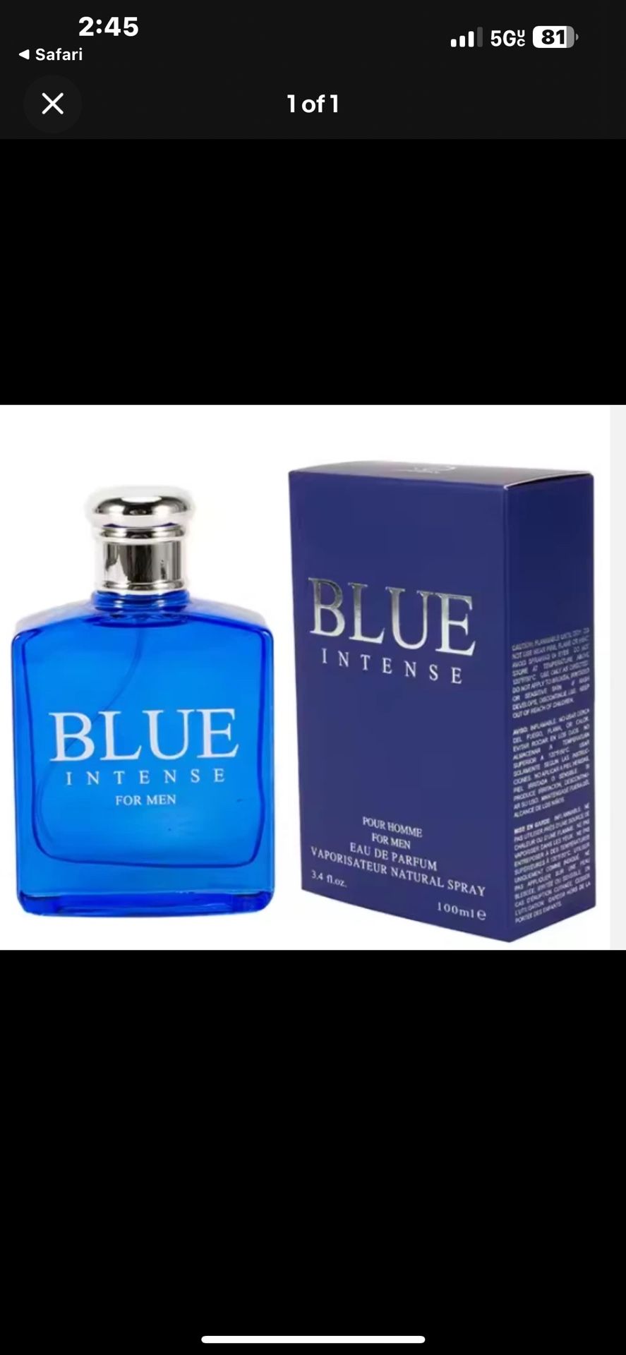 Blue Intense Cologne