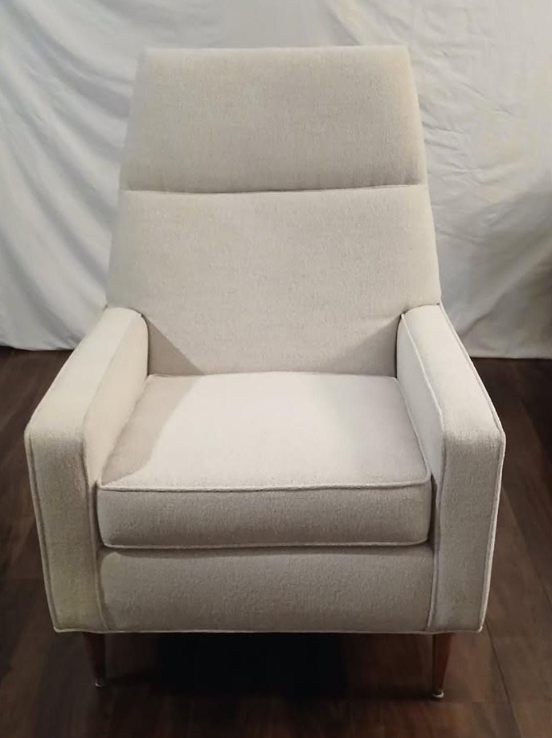 Off White Modern Style Armchair