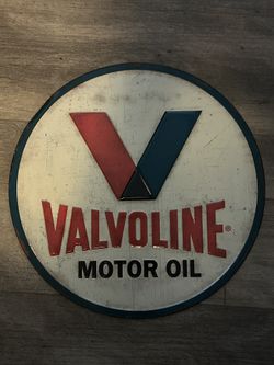 Valvoline Motor Oil Sign Mancave