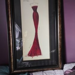 Framed Print "Vogue Vintage Silhouette