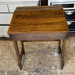 Antique Secretary Writer’s Desk.  Restained And Polished 
