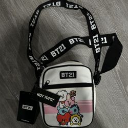 BTS BT21 White Crossbody Bag 
