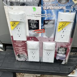 Four Pack Of Surge Protectors 