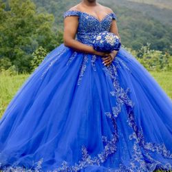Royal Blue Quinceanera Dress