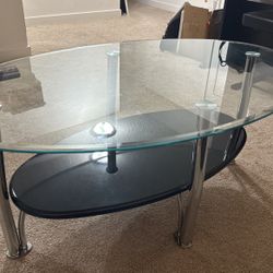 Glass Top Coffee Table 