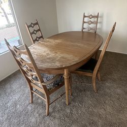 Dining Room Table And Five Chairs