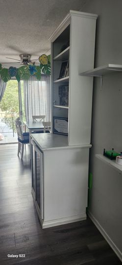 Book shelf with cabinet storage