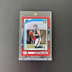 2024 Panini Donruss Caleb Williams Red Wave Optic Preview Rated Rookies #327 RC