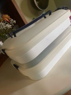 (2) Cake/Cupcake Carriers