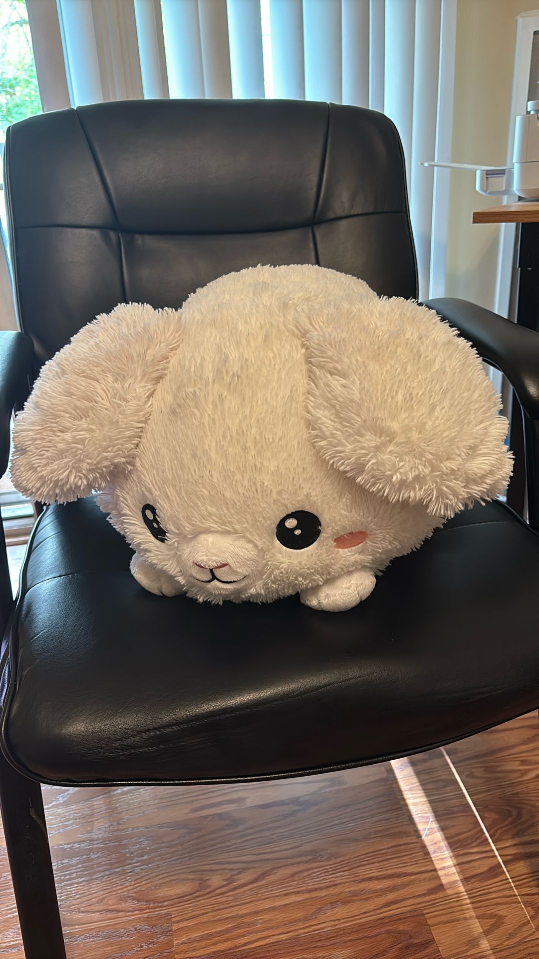 Cute White Plush Bunny Toy by Squishable