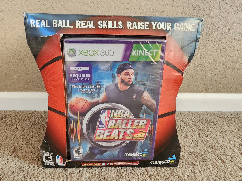 Sealed NBA Baller Beats with Basketball for XBOX 360