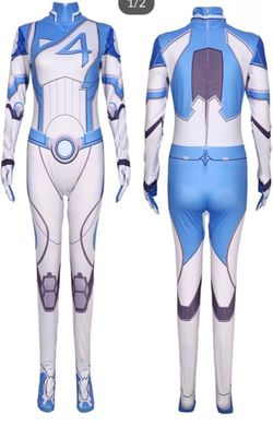 Fantastic Four Invisible Woman Cosplay Jumpsuit